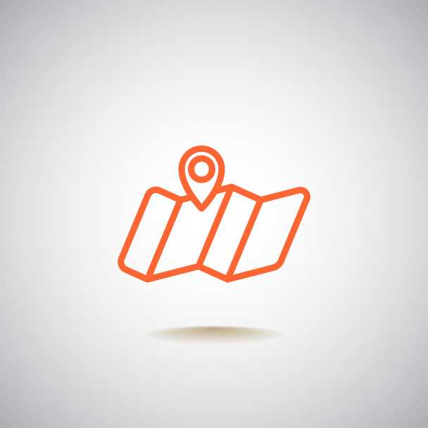 Location, pin on map icon  - Vector, afbeelding