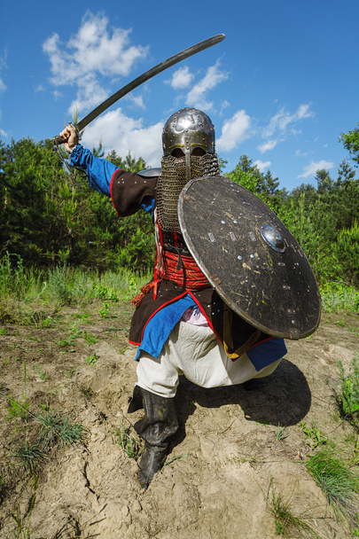 Mongol warrior in armour - Photo, Image