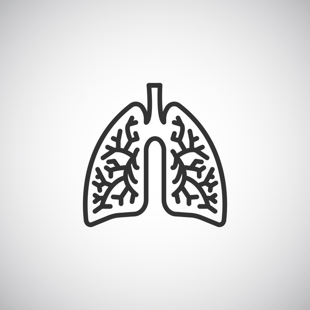 Lungs icon, illustration  - Διάνυσμα, εικόνα
