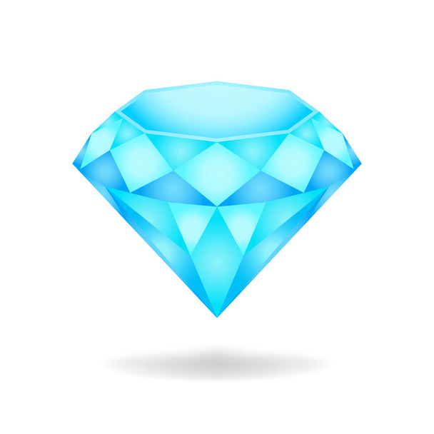 Diamante azul. ilustración vectorial eps10
 - Vector, Imagen