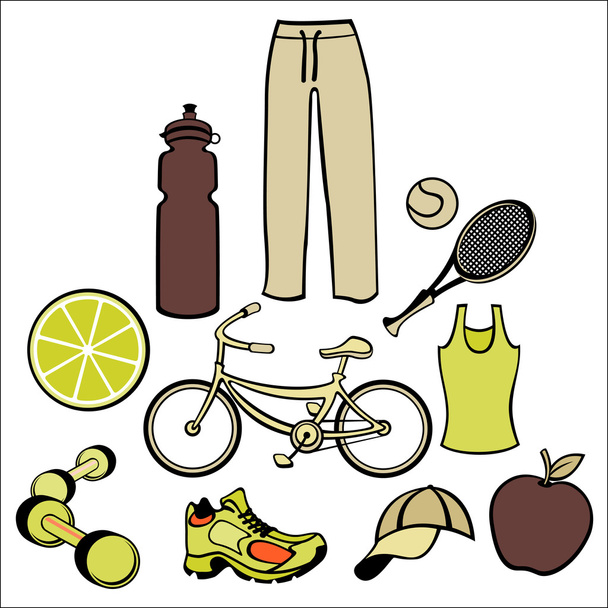 healthy life style - Vektor, Bild