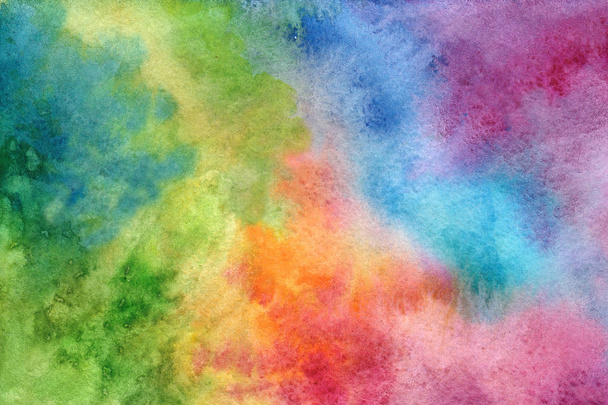Multicolored background in watercolor - 写真・画像