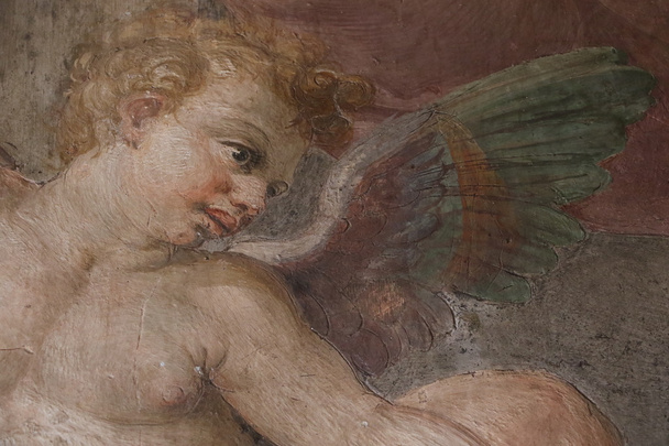 Настінний живопис в замку Сант-Анджело (замку Святого Ангела) - Фото, зображення