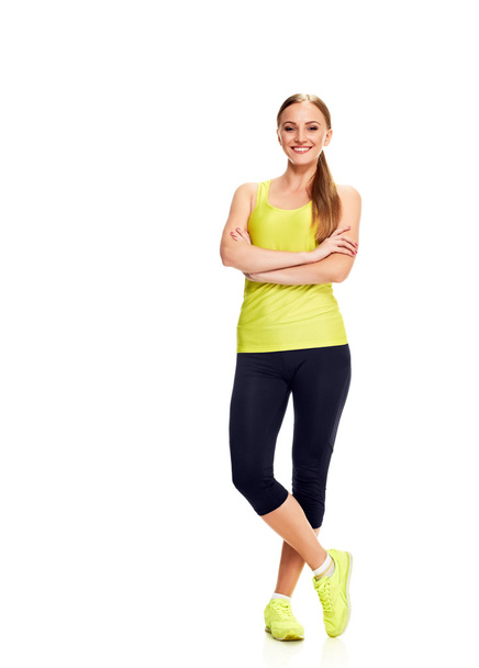 Aerobics fitness woman full length - Foto, immagini