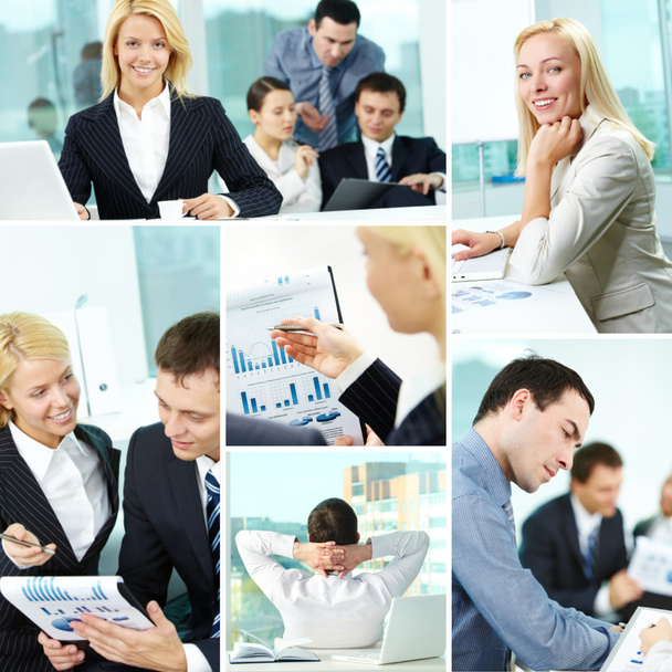 Business collage - Photo, Image