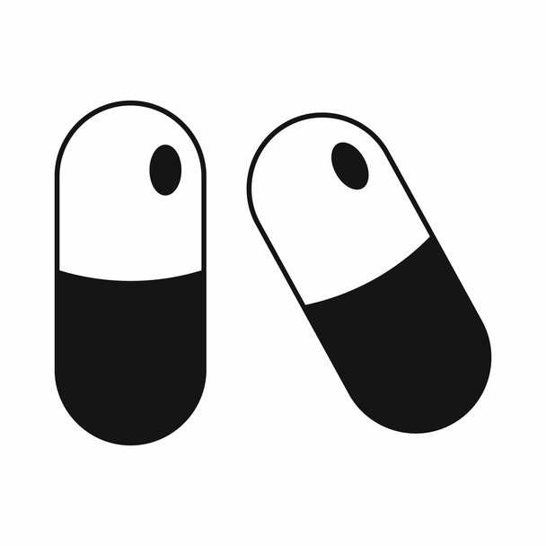 Pills icon, simple style - Vektor, Bild
