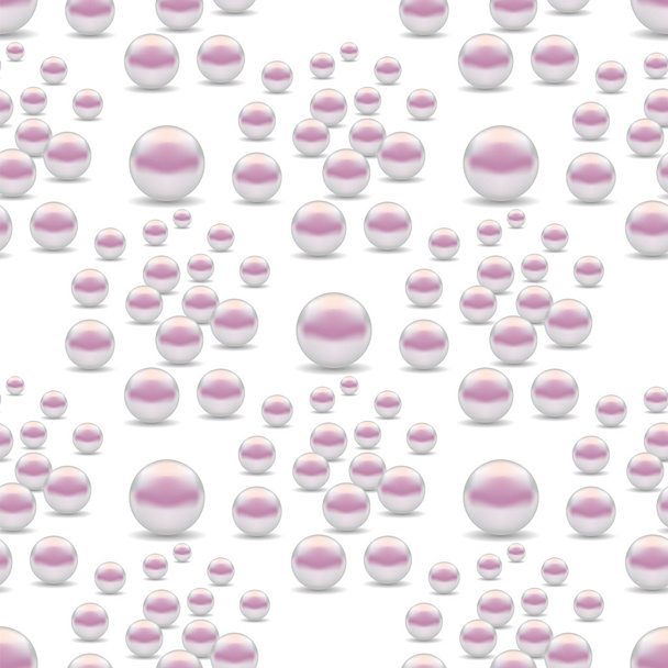 Rozptýlené perly bezešvé vzor - Vektor, obrázek