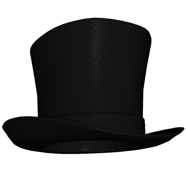 Silindir şapka veya iyi adam - 3d render - Fotoğraf, Görsel