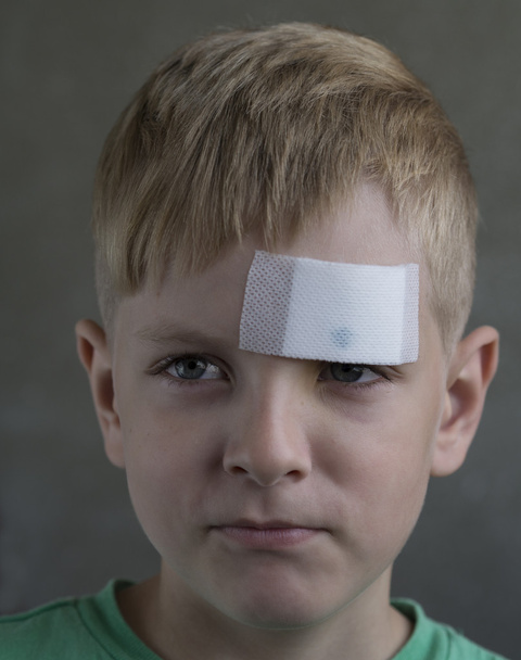 boy with a plaster  - Foto, Imagem