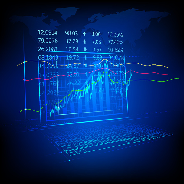 Stock Market Listing - Vector, Image