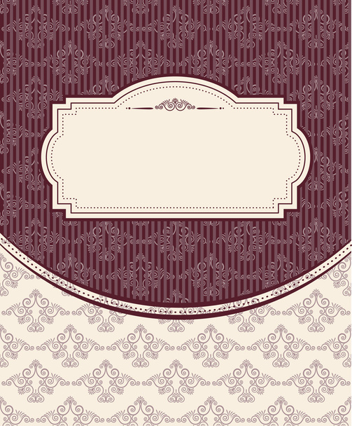 Vintage background with lace ornaments - Διάνυσμα, εικόνα