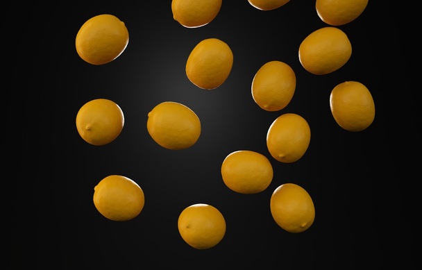 черный студия лимоны 3d
 - Фото, изображение