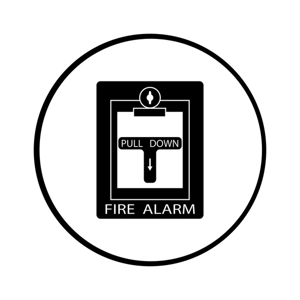 Icono de alarma de incendio
 - Vector, Imagen