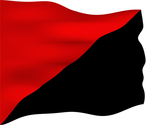 Flagge des anarchistischen Kommunismus - Foto, Bild