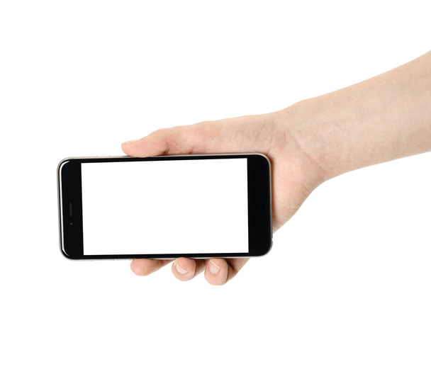 Smartphone in hand - Foto, Bild