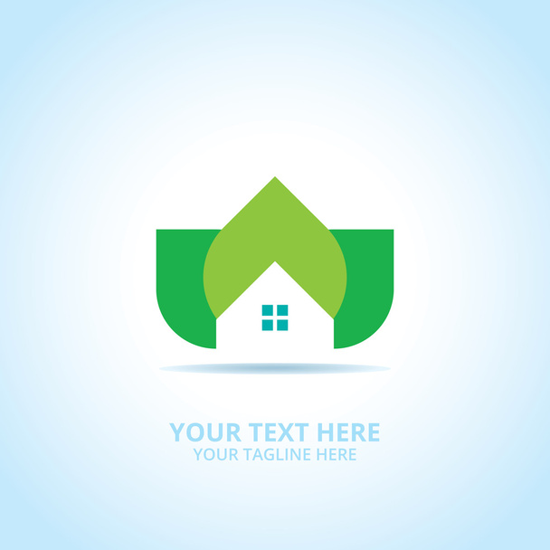 Abstract huis logo, ontwerpconcept, embleem, pictogram, platte logo-element voor sjabloon. - Vector, afbeelding