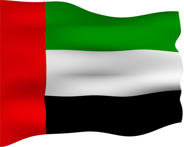 3D Flag of United Arab Emirates - Photo, Image