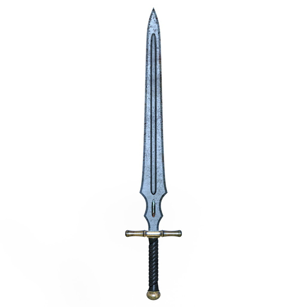 3D CG rendering of a sword - Фото, зображення