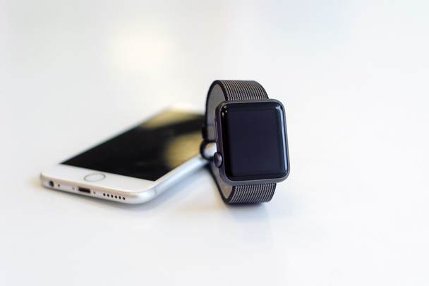 Smart watch on the table - Photo, Image