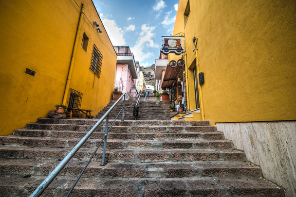ρουστίκ σκάλα σε Castelsardo - Φωτογραφία, εικόνα