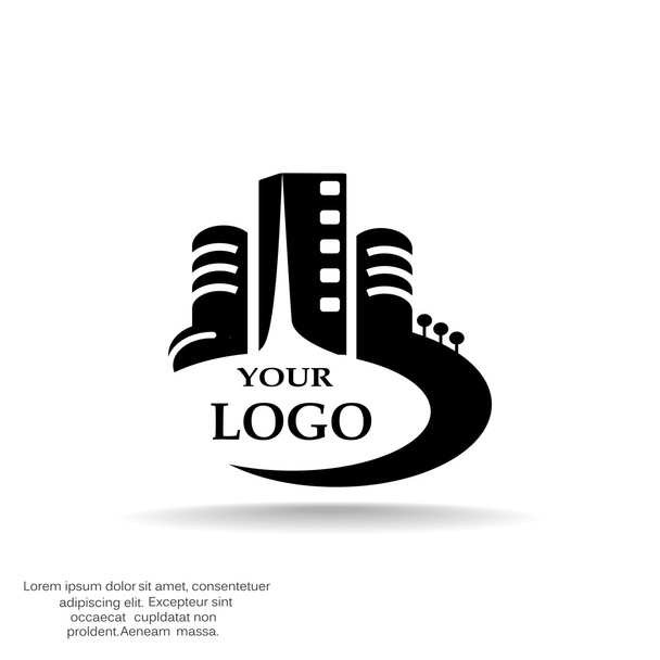 City buildings logo for your company - Vector, Image