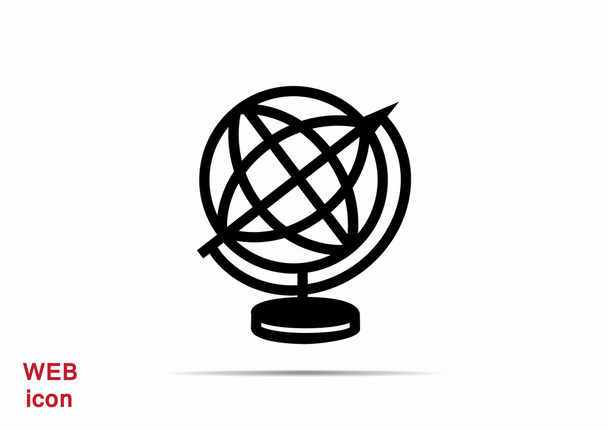 Simple globe web icon  - Διάνυσμα, εικόνα