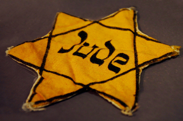 Yellow Jewish badge - Photo, Image