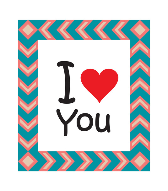 I LOVE YOU lettering mano, icona del cuore rosso calligrafia fatta a mano, Logo Vector
 - Vettoriali, immagini