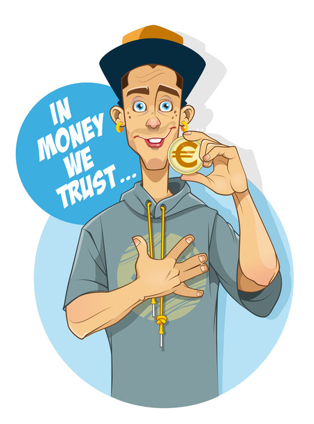 In geld Trust We - Vector, afbeelding