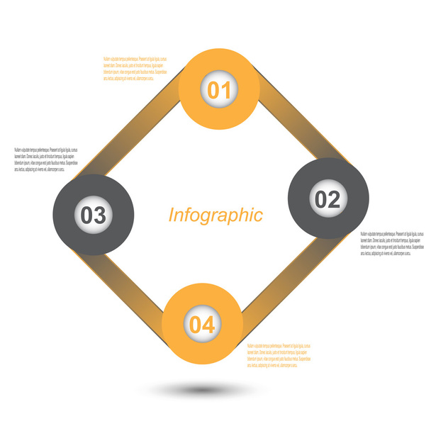 Infographic design template - ベクター画像