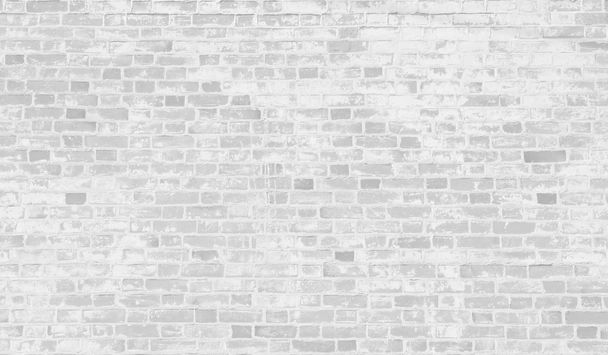 Faded white brick wall background. - Photo, Image