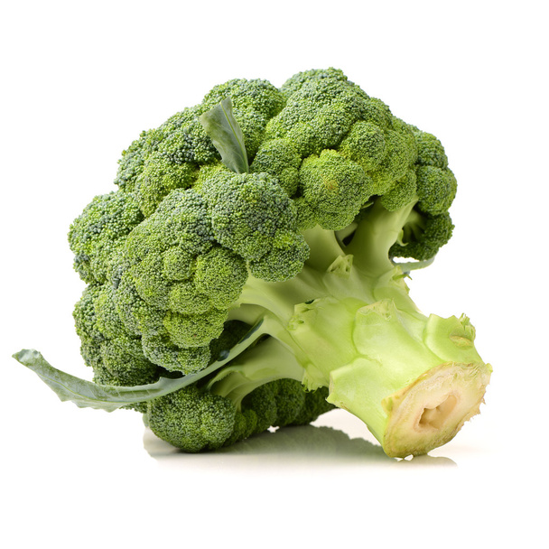 Broccoli vegetable on white background - Фото, изображение