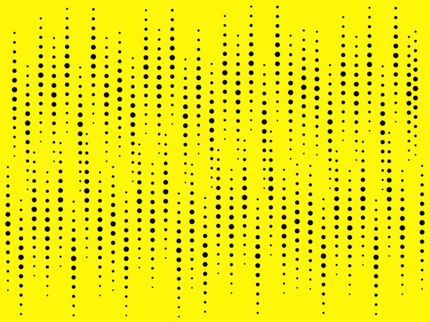 Patrón en el estilo del arte pop con puntos. Los puntos negros sobre un fondo amarillo. Ilustración vectorial
. - Vector, imagen