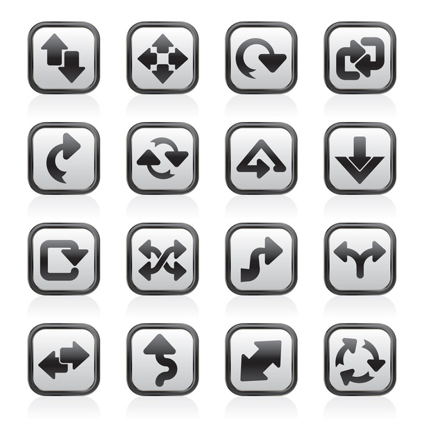 Different kind of arrows icons - Vettoriali, immagini