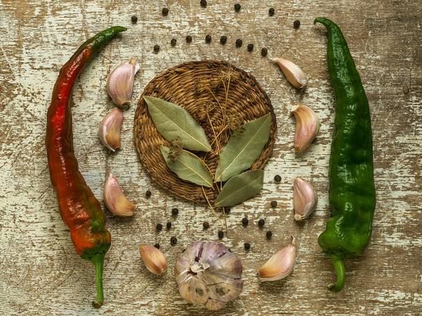 Spices and herbs - Foto, Imagem