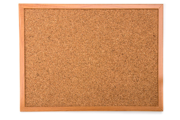 cork board isolated on white background - Photo, Image