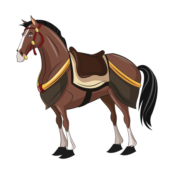 Pferd Cartoon Animal Design - Vektor, Bild
