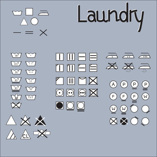  Дизайн лінійки символів прання
 - Вектор, зображення