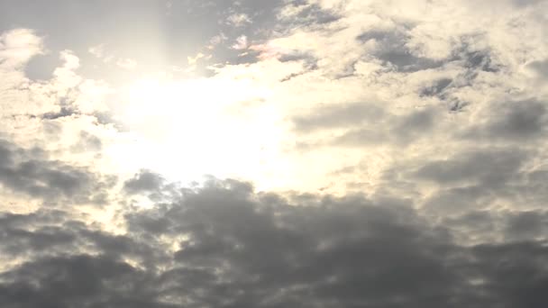 Grey and yellow cumulus clouds - Footage, Video