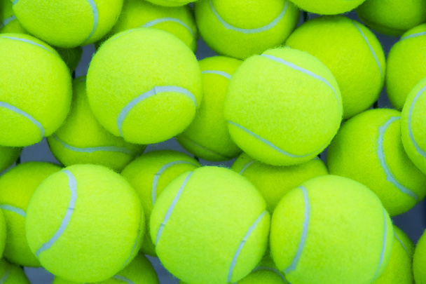 lot tennis balls - Foto, Bild
