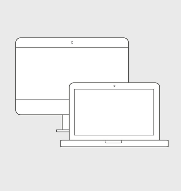 illustratie van responsive web design icoon - Foto, afbeelding
