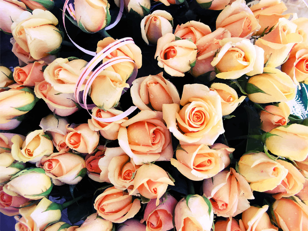 bouquet de mariage avec rosier
,  - Vecteur, image