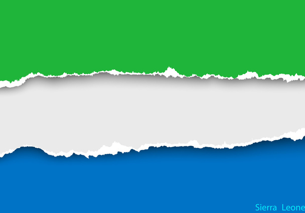 Projekt flagi Sierra Leone - Wektor, obraz