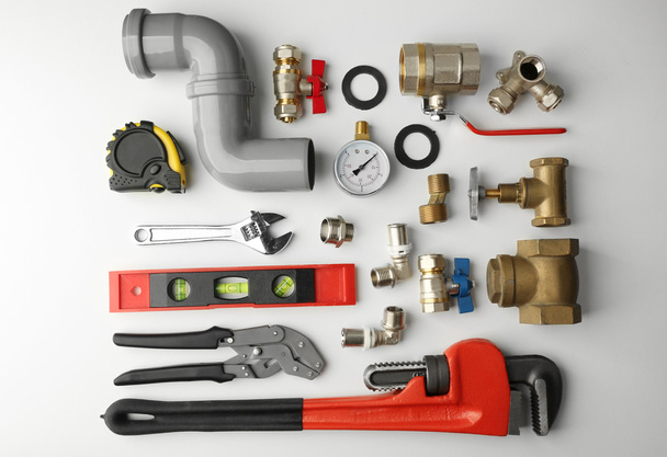 pile of Plumber tools - Фото, зображення