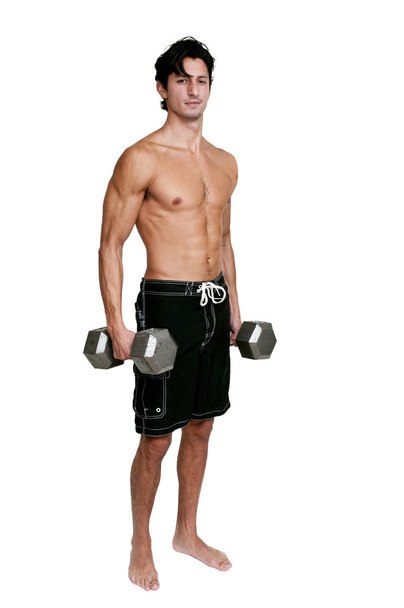 Man Lifting Weight - Foto, afbeelding