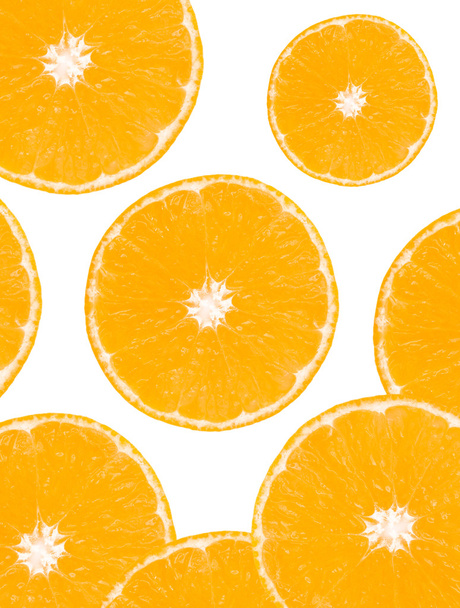 Fruta naranja conocida por su concentración de vitamina C, son una de las frutas más populares en el mundo y patrón de fondo original
. - Foto, imagen