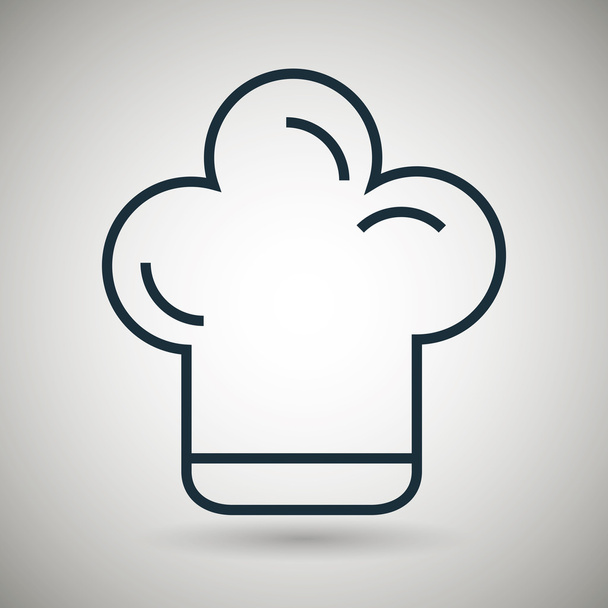 čepice šéfkuchaře vařit ikona - Vektor, obrázek