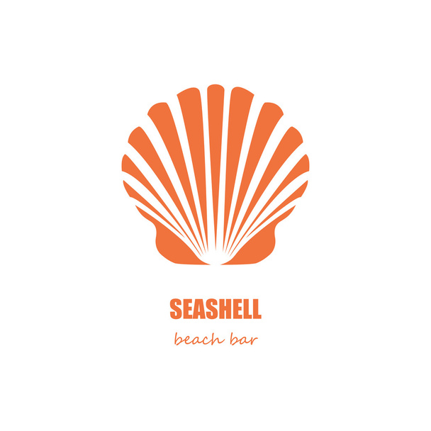 Seashell strandbar - Vector, afbeelding