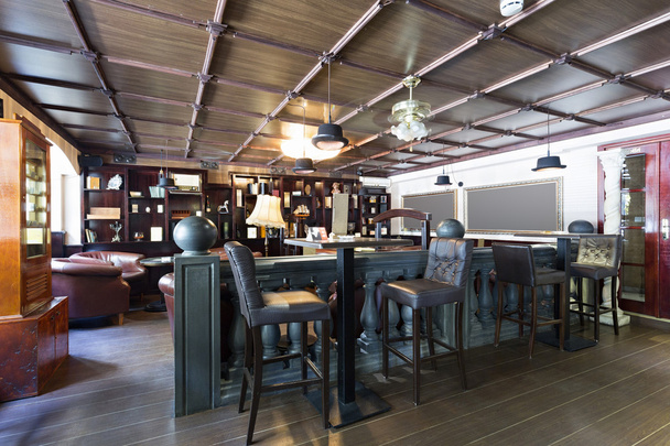 Interior of a luxury cafe bar - 写真・画像