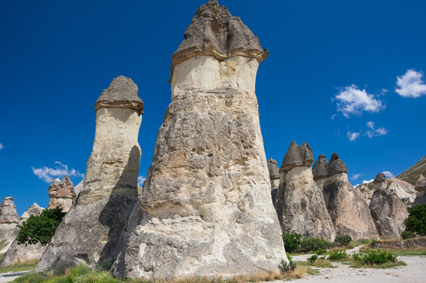 Stone formations in Cappadocia, Turkey - Фото, изображение